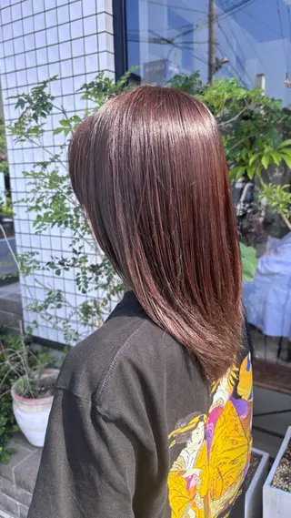 ミディアム 海老名駅🫧トレンド カラー🫧橋本小雪のヘアスタイル