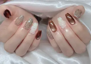 ネイル 🎀PG🩵 ネイルサロンのネイルデザイン