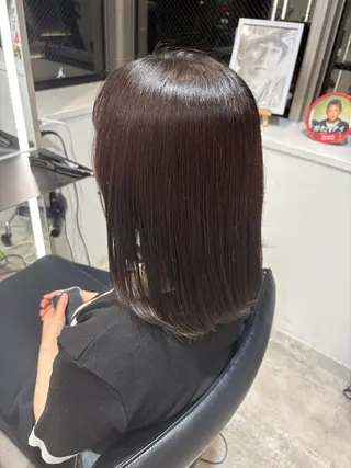 ミディアム カラー 海外風パーマ カラー特化園田　楓莉のヘアスタイル