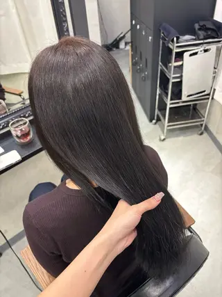 ロング ｶﾉ /暖色カラー/ バタフライレイヤーのヘアスタイル