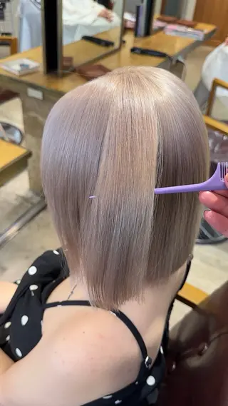 ミディアム カラー 💖艶髪&ブリーチ髪 質改善💖舜希のヘアスタイル