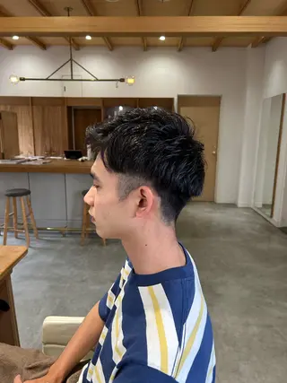ショート メンズ 佐藤 悠生 メンズパーマ.カットのヘアスタイル