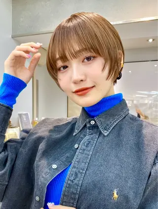 ショート カラー 渋谷  中性ヘア あかりのヘアスタイル
