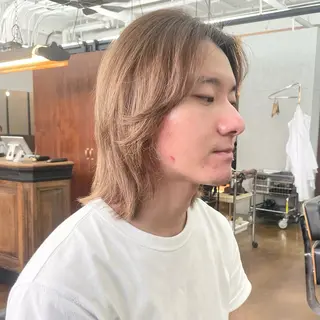 ミディアム カラー メンズ ✂︎ウルフ・ショート ✂︎MIKUNIのヘアスタイル
