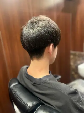 ミディアム 新宿💈カットモデル メンズカットのヘアスタイル