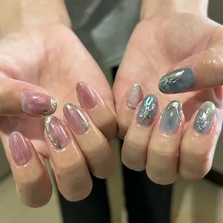 ネイル パラあり！フィルイン 美フォルムのネイルデザイン