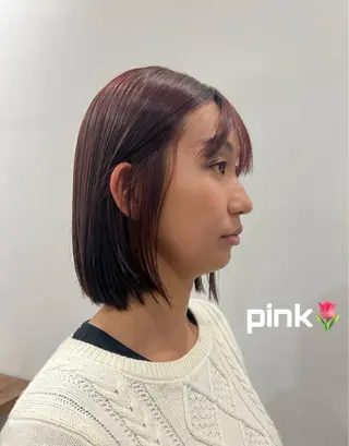 ミディアム オグニ ヒマリのヘアスタイル