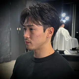 ショート パーマ メンズ スパイキーショート 心斎橋【戸兵吏駒】のヘアスタイル