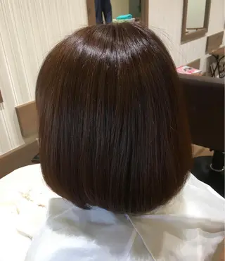 ミディアム カラー THE PARK キシオカのヘアスタイル