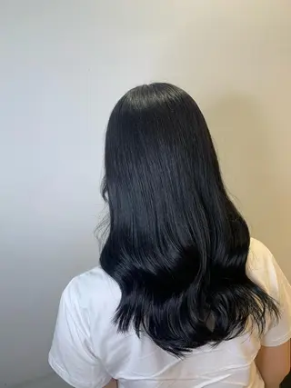 セミロング カラー なぽ ❤︎長さだし / 韓国nailのネイルデザイン