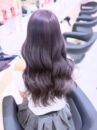 カラー ベージュ・ラベンダー カラー🎀りりのヘアスタイル