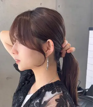 セミロング カラー 🌫️大人韓国ヘア 🌫️naoyaのヘアスタイル