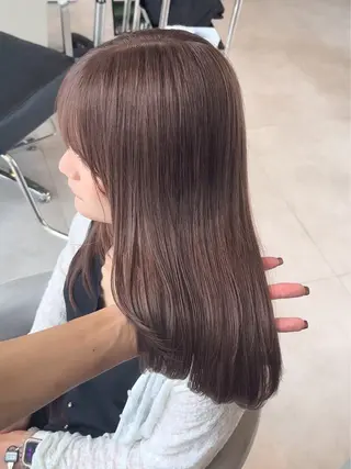 ロング カラー 🩵福岡ブリーチなし レイヤー/紫音🩵のヘアスタイル