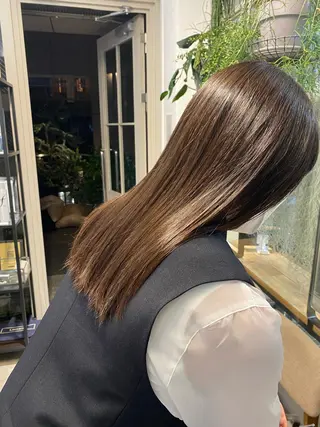 ロング 縮毛/透明感カラー Mariamu🫧のヘアスタイル