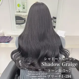 ロング カラー ブリーチなしW カラー🤍しゅうじのヘアスタイル