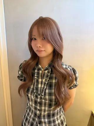 ロング カラー ブリーチカラー特化 梅田中崎町/あかりのヘアスタイル