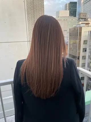 セミロング カラー ヘアアレンジ 髪質改善/縮毛矯正 RYOのヘアスタイル