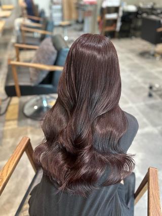 ロング カラー ブリーチ無しWカラー ・アレンジ🎀のヘアスタイル
