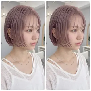 ショート 🪞骨格補正ボブ🪞 くびれボブ🤍ななみのヘアスタイル