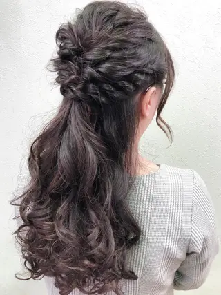 ヘアアレンジ 最高級エクステ /羽エクステ白石宇由のヘアスタイル