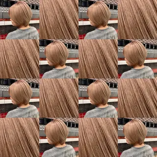 ショート カラー 問屋町のブリーチデザ イン屋さん🌈ゆうまのヘアスタイル