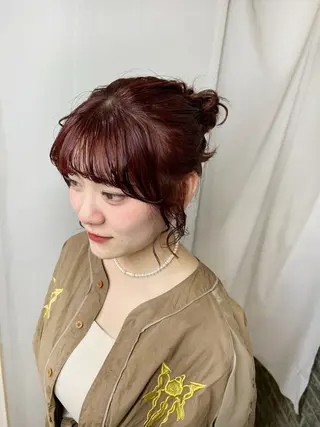ミディアム カラー ヘアアレンジ Ami 🕊✨のヘアスタイル