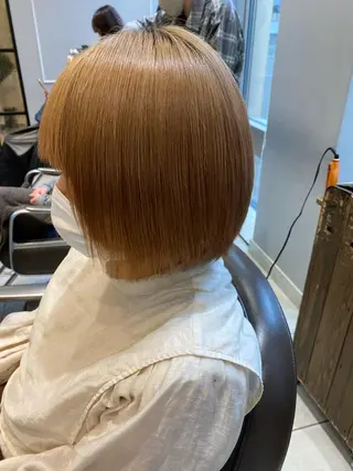 ショート 美髪矯正透明感カラー 江川　和輝のヘアスタイル
