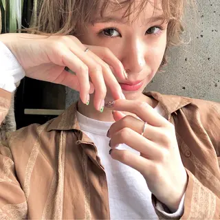 ショート カラー ヘアアレンジ 【ダメージレス施術】 【透明感】北村 拓也のヘアスタイル