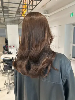 ミディアム 透明感color ˚✧₊amuのヘアスタイル