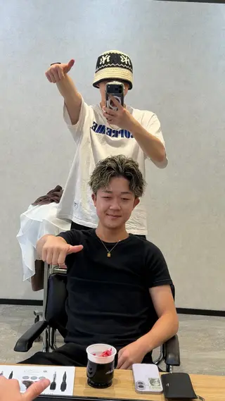 ミディアム メンズ 透明感カラー艶 💫TAISEI💫のヘアスタイル