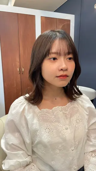 ミディアム オヤマ タケアキのヘアスタイル