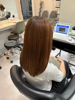 ミディアム カラー 🌙髪質改善カラー Momoka🦋のヘアスタイル