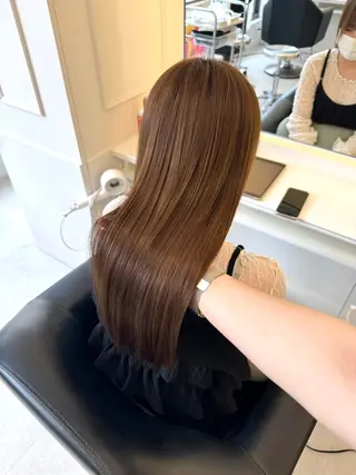 ロング カラー NANO/ ブリーチ×レイヤーのヘアスタイル