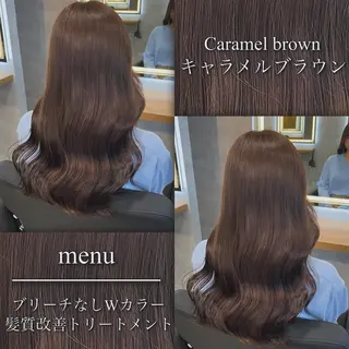 セミロング カラー ブリーチなしの達人 🌈KAITOのヘアスタイル