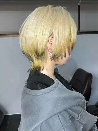 ショート ウルフ🦋顔まわり ❤︎ ͛MEIのヘアスタイル
