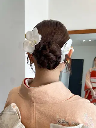 ヘアアレンジ まつ あみのヘアスタイル