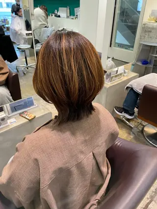 ミディアム 中村 碧のヘアスタイル