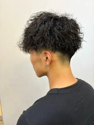 ショート パーマ メンズ レイヤー/大人メンズ パーマ🌀 平島拓也のヘアスタイル