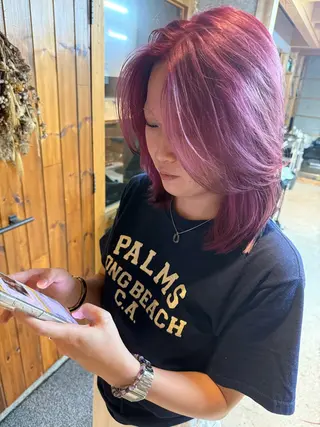 ミディアム Okazaki Tatsuyaのヘアスタイル