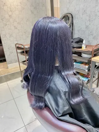 セミロング カラー ✨髪質改善専門店✨ QOLU✨のヘアスタイル