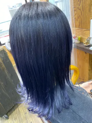 セミロング カラー IwAsh大和駅前店 河野亜里香のヘアスタイル