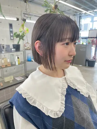 ショート カラー 艶髪/透明感カラー tawadaのヘアスタイル
