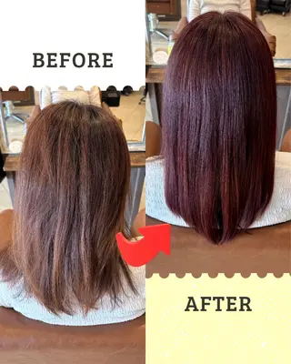 カラー 沖本 あやののヘアスタイル