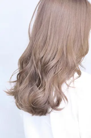 セミロング カラー 中田 敏明のヘアスタイル