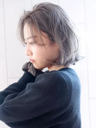 ミディアム カラー パーマ ヘアアレンジ ITbyALBUM 八王子店のヘアスタイル