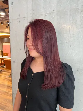ロング カラー ⭐️Manaka⭐️ 艶髪🩵ナチュラルのヘアスタイル