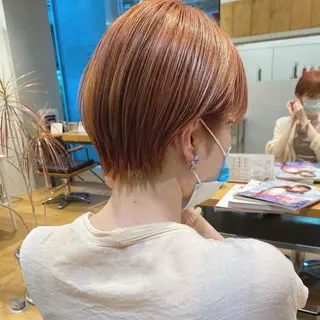 ショート カラー 、 、のヘアスタイル