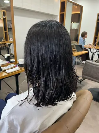 ミディアム 縮毛矯正🌟カラー╱ ╱いいじまのヘアスタイル