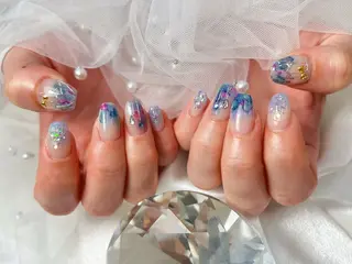 ネイル bijou nails 蓮のネイルデザイン
