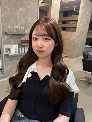 ロング カラー caho/大阪梅田 韓国ヘア♡のヘアスタイル